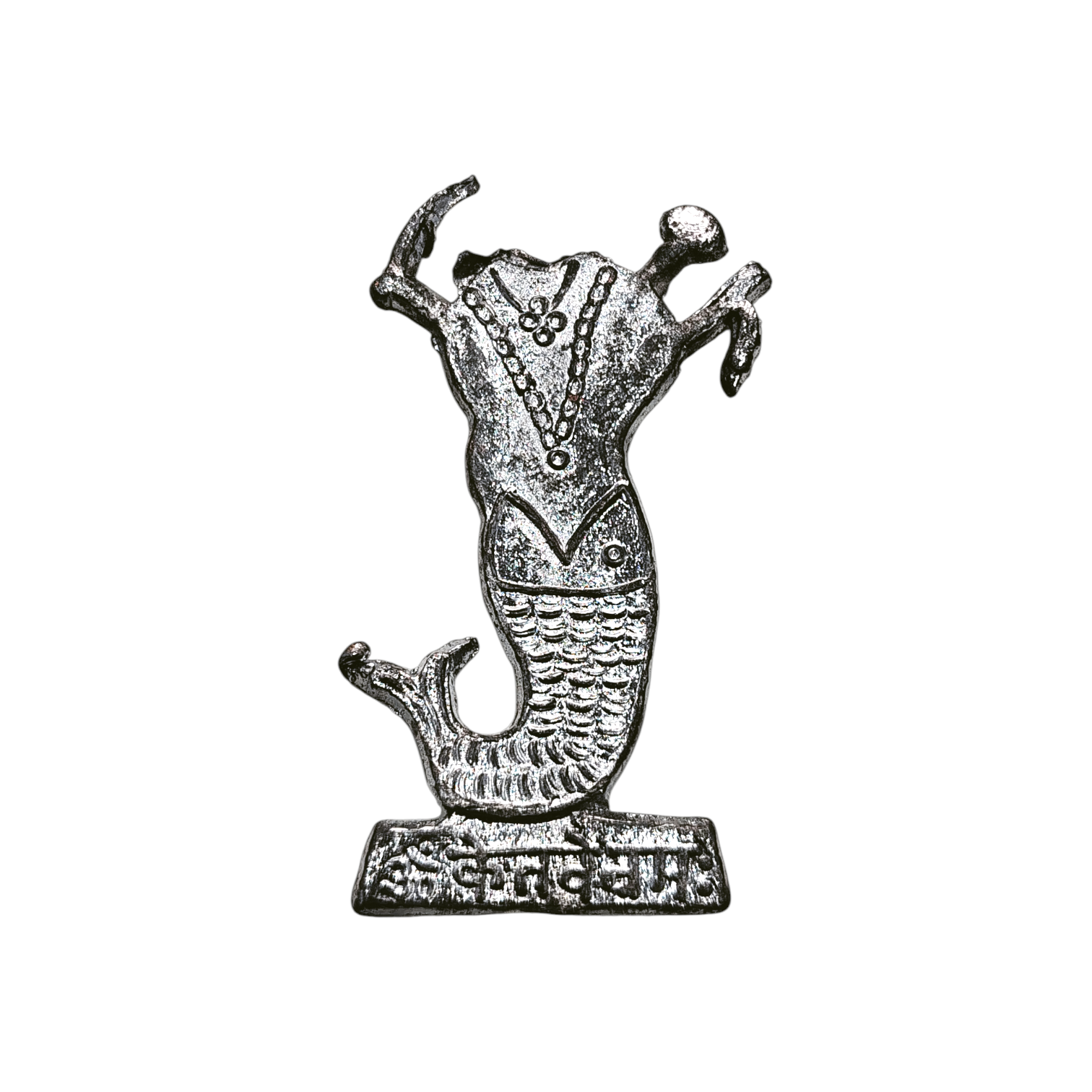 Silver Finish Metal Ketu Dev Figurine