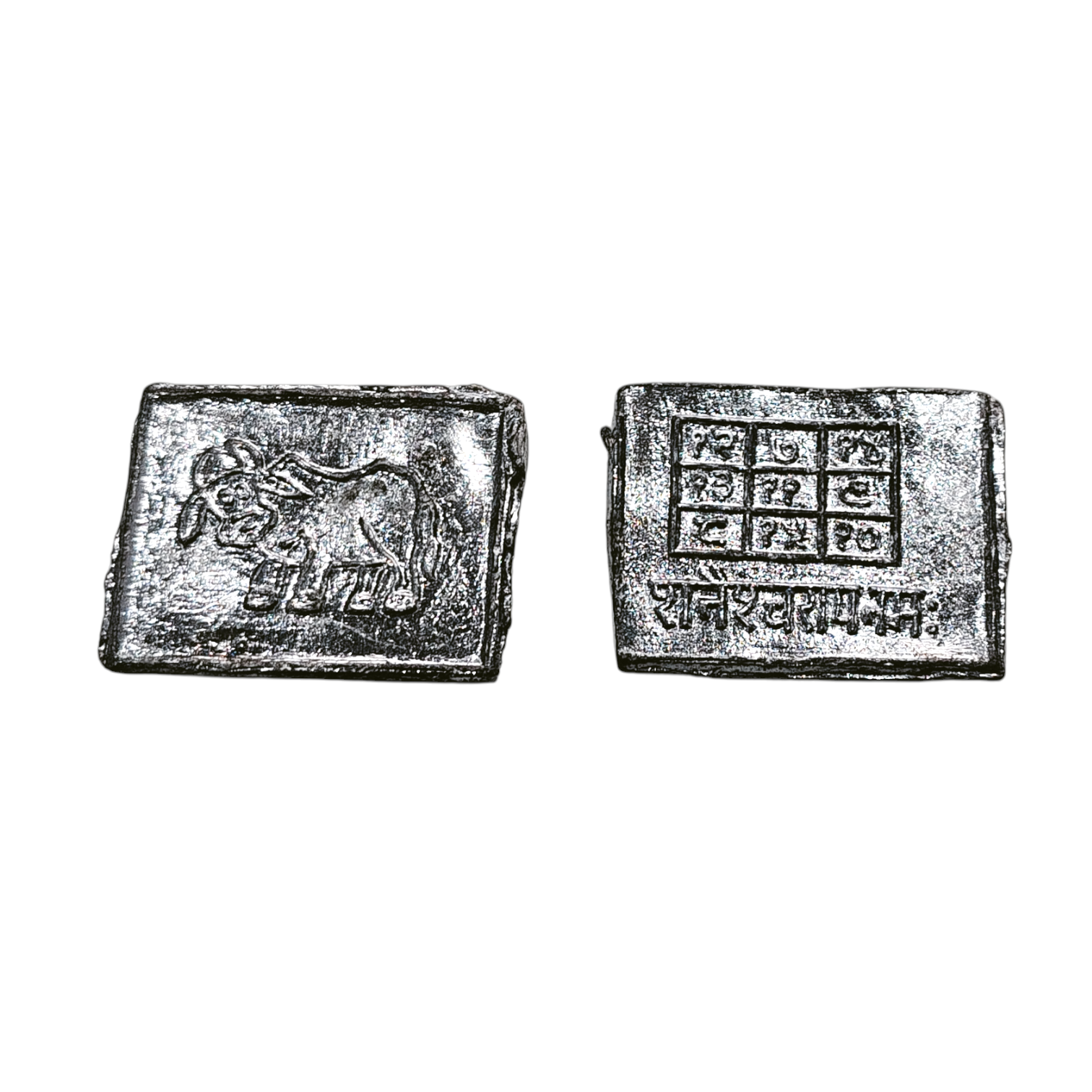 Silver Finish Chandra Yantra Plate